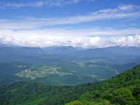 Северный Кавказ. Вид с горы Ахун